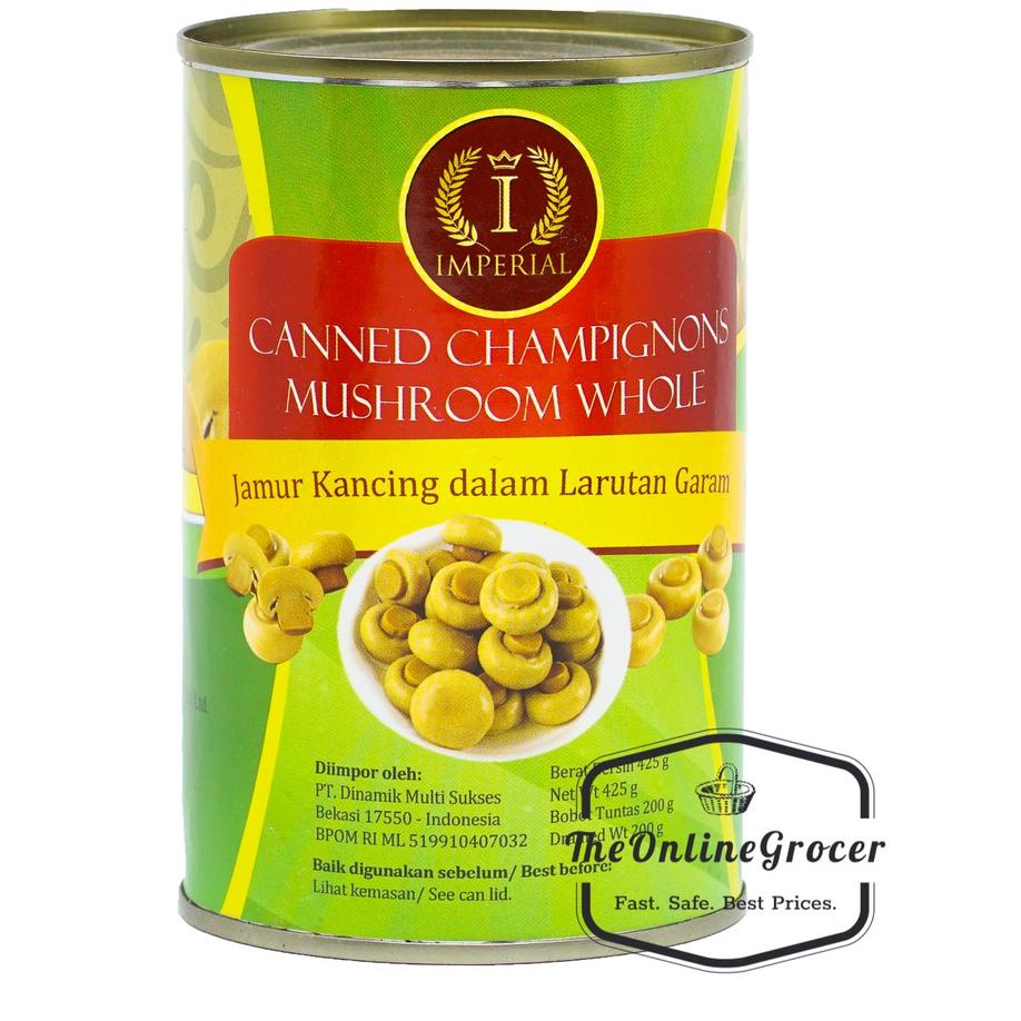 

Grosiran--Imperial Canned Champignon Mushrooms 425gr - Jamur Kancing Imperial