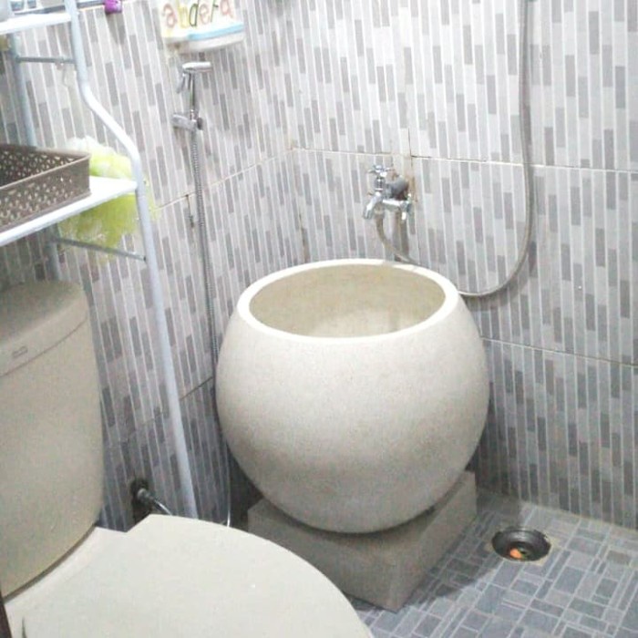 Kamar Mandi Bak Mandi Teraso Melon + Tatakan