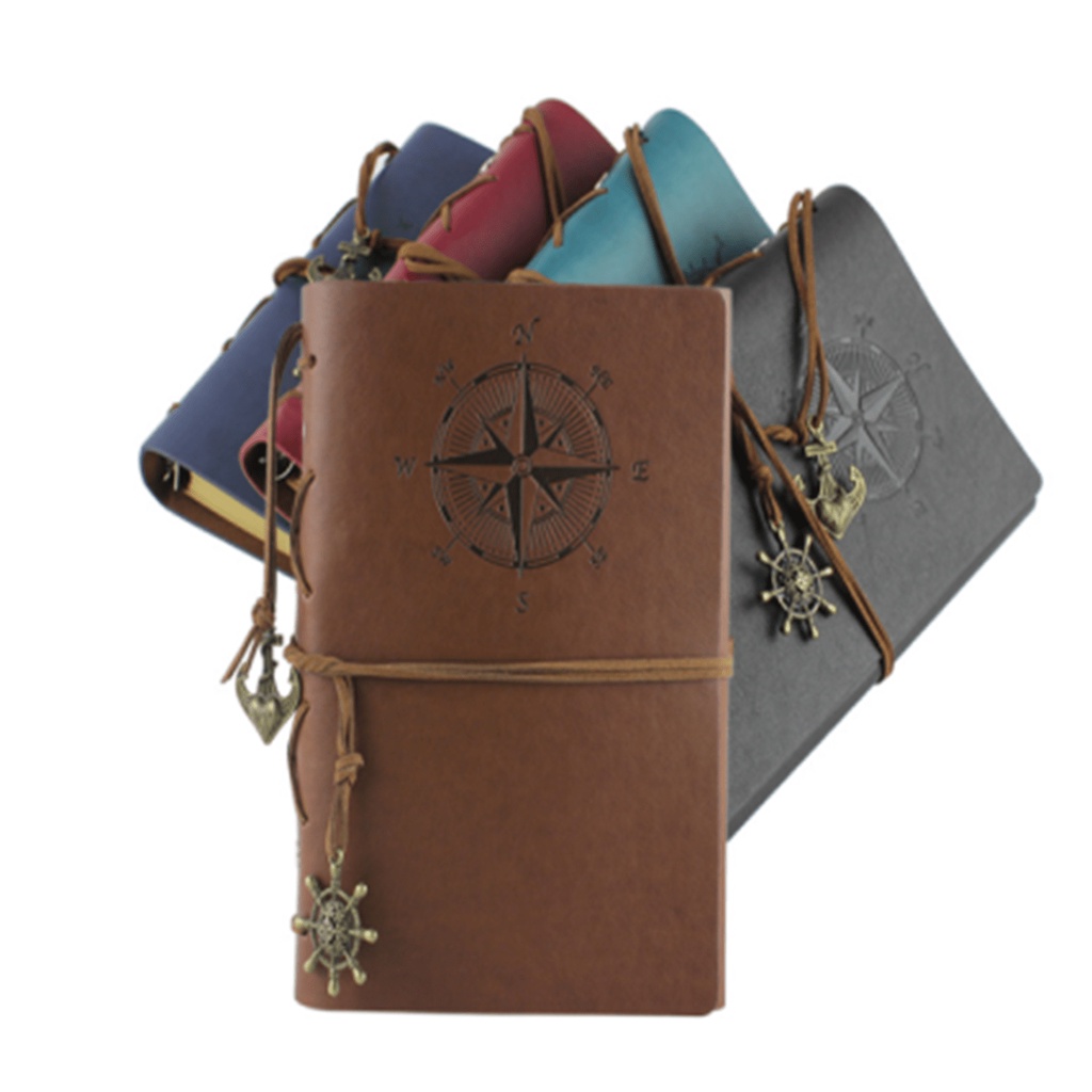 

Agenda/Binder/Notebook/Notepad Retro Pirate Kulit Bajak Laut COMPAS (009002)