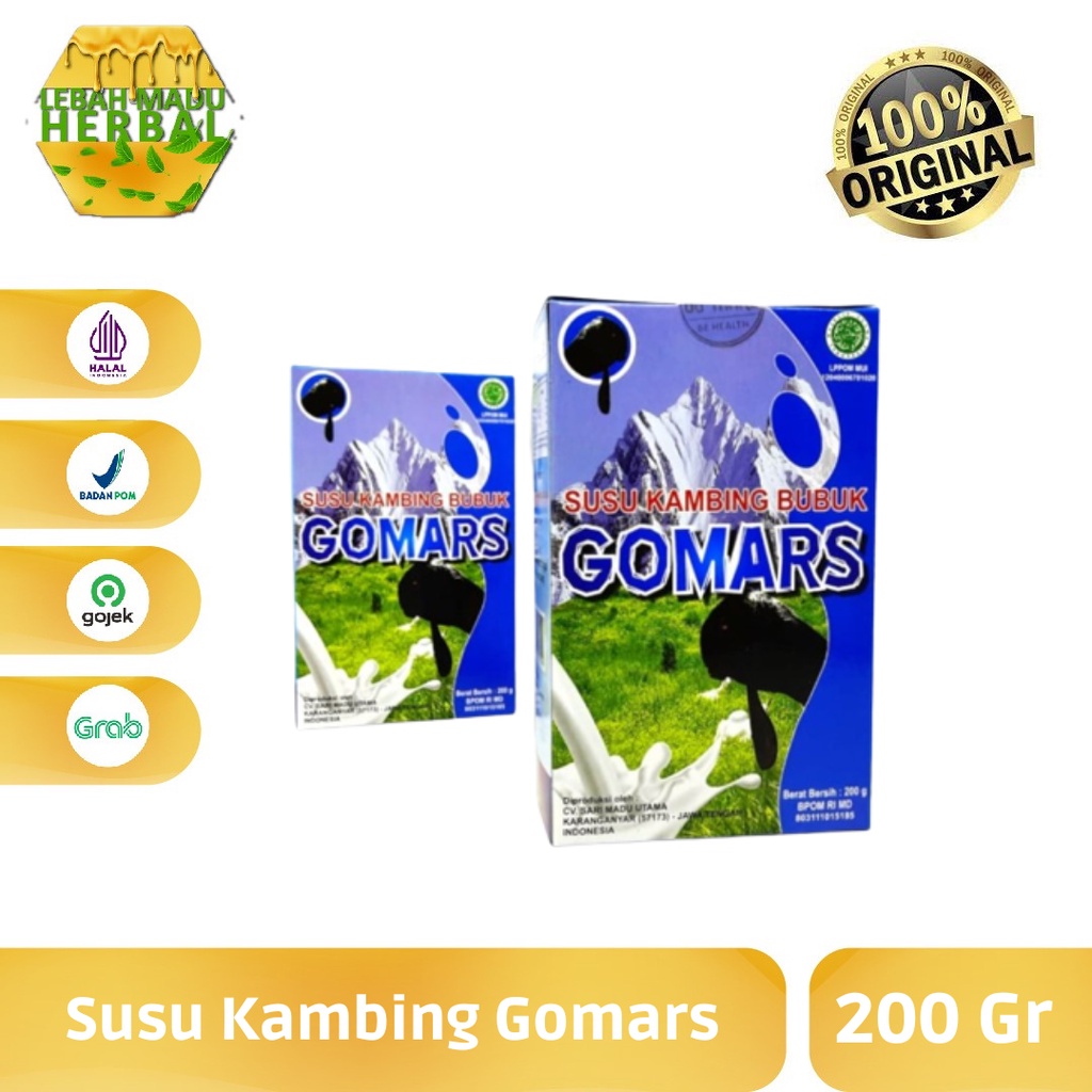 

Gomars | Susu Kambing Bubuk Etawa - Atasi Penyakit Pernafasan - 200gram