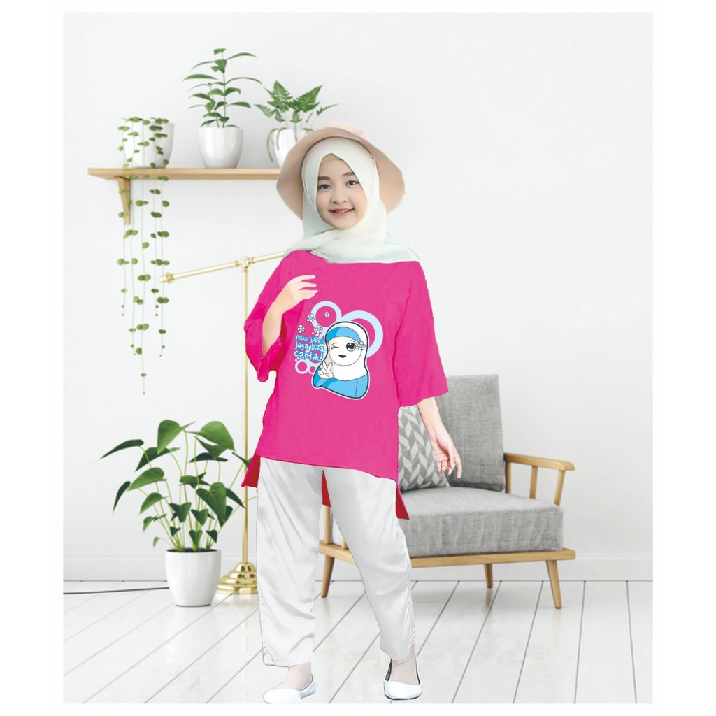 Tunik anak Hijab Cantik