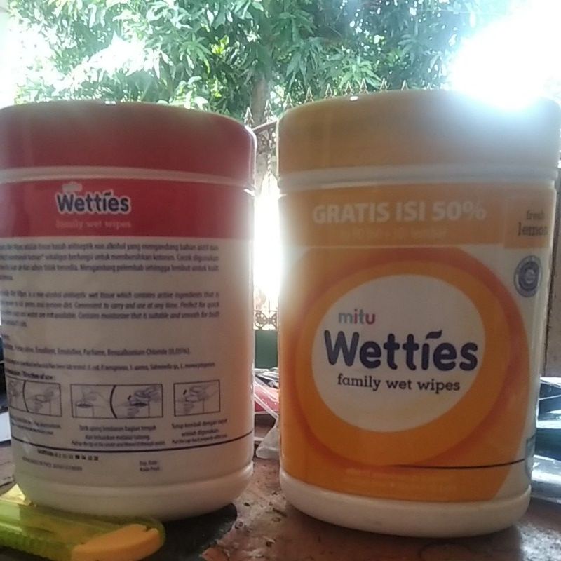 MITU WETTIES FAMILY WET WIPES FRESH LEMON