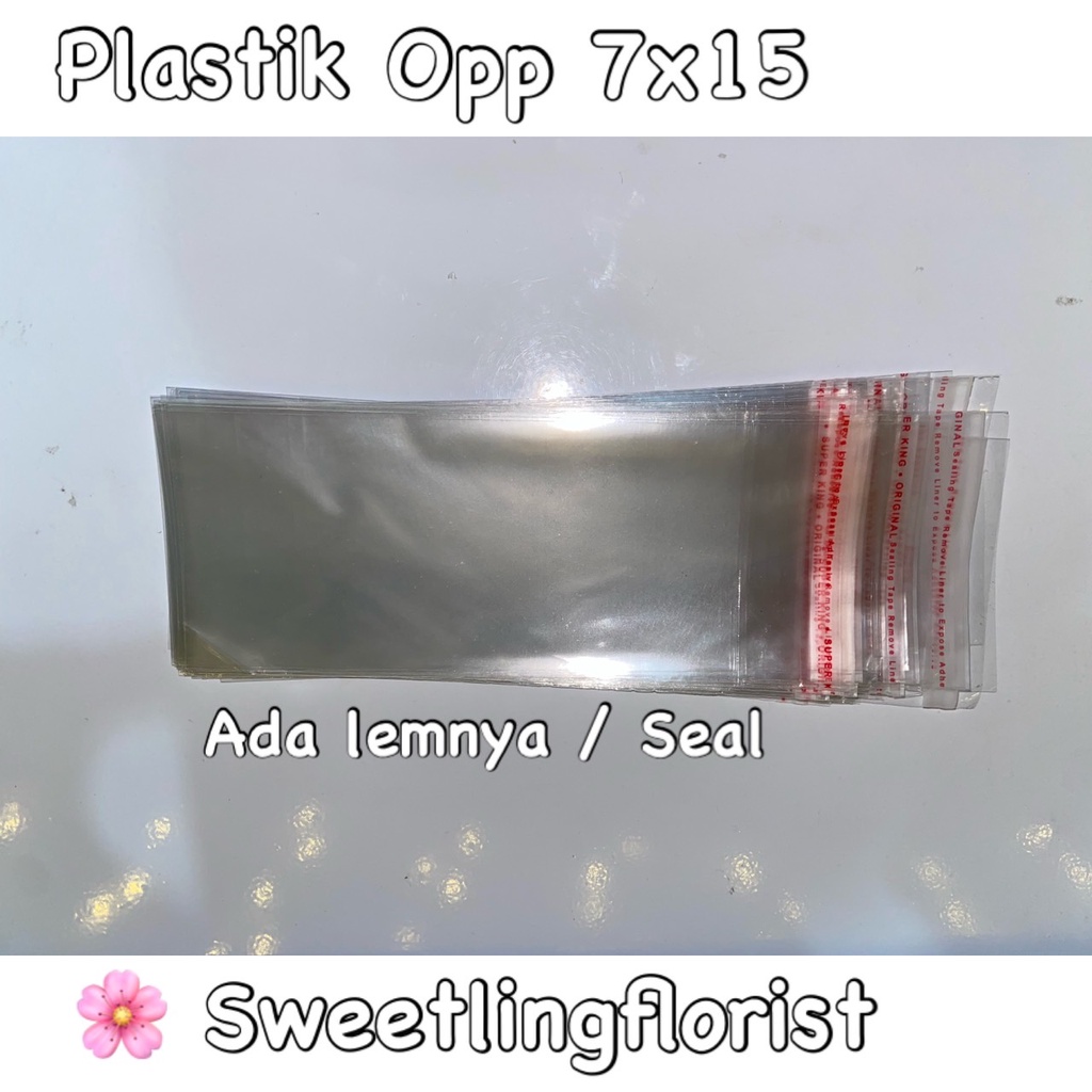 Plastik Buket Uang Plastik Money Bouquet OPP Seal 7x15 Plastik Pembungkus Uang