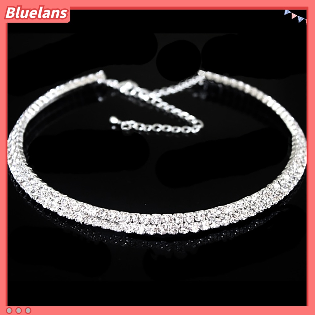 Baru! Kalung Choker Kristal Dengan Hiasan Berlian Tiruan Untuk Pernikahan Pesta Ulang Tahun