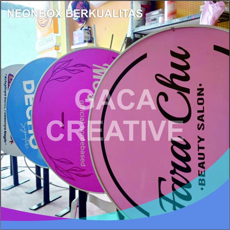 NEON BOX BULAT 60 CM