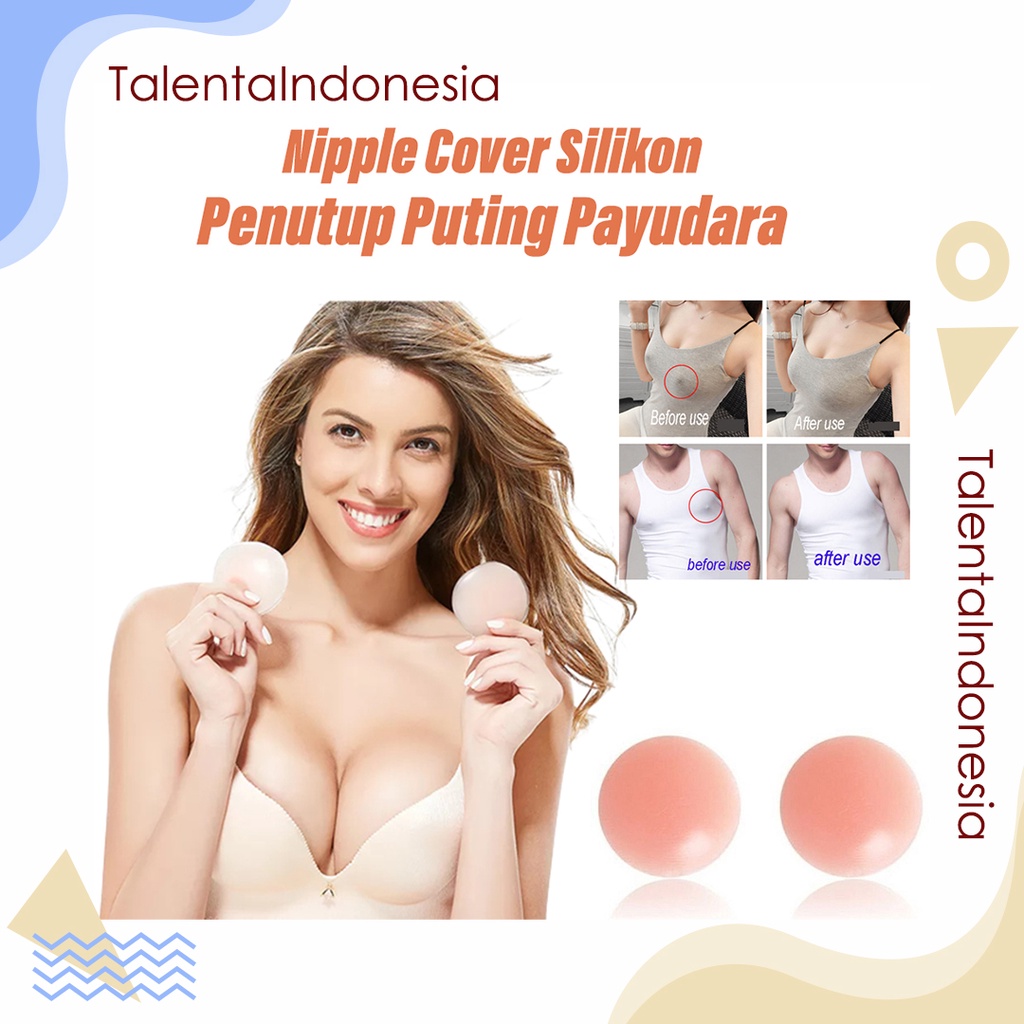 Silikon Penutup Puting Payudara Nipple Cover Invisible Bra