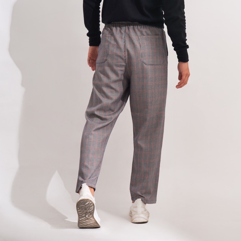 New Celana Ankle Pants Tartan - Drawstring pants