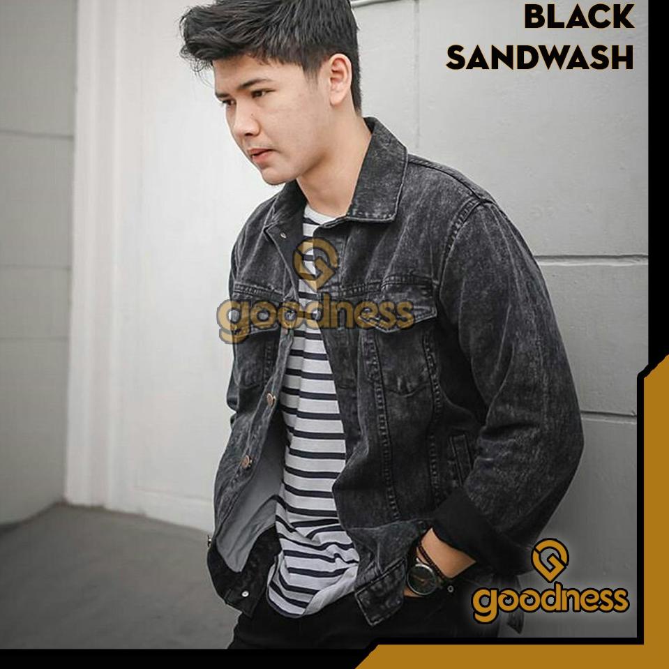 Murah Meriah [BAYAR DI TEMPAT/COD] JAKET JEANS PRIA SENWASH BOMBER RCFL / ROCAFELA