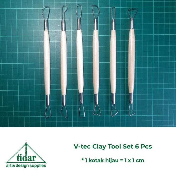 

V-Tec Clay Tool Set E26/6 - Pottery Sculpting Tool - Butsir