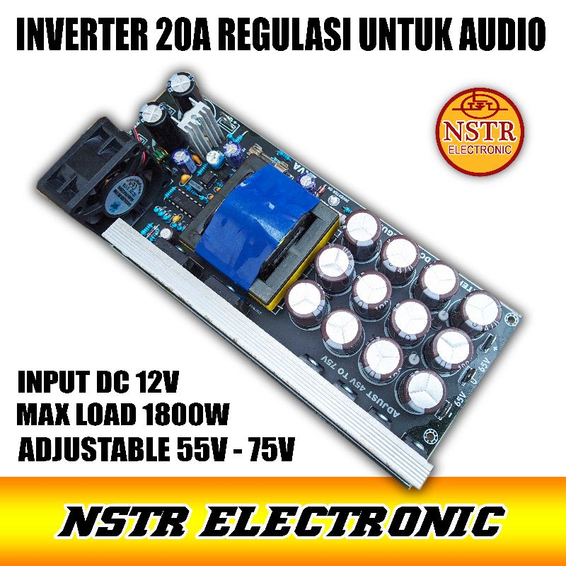 smps inverter DC to dc 20amper 2kva for audio