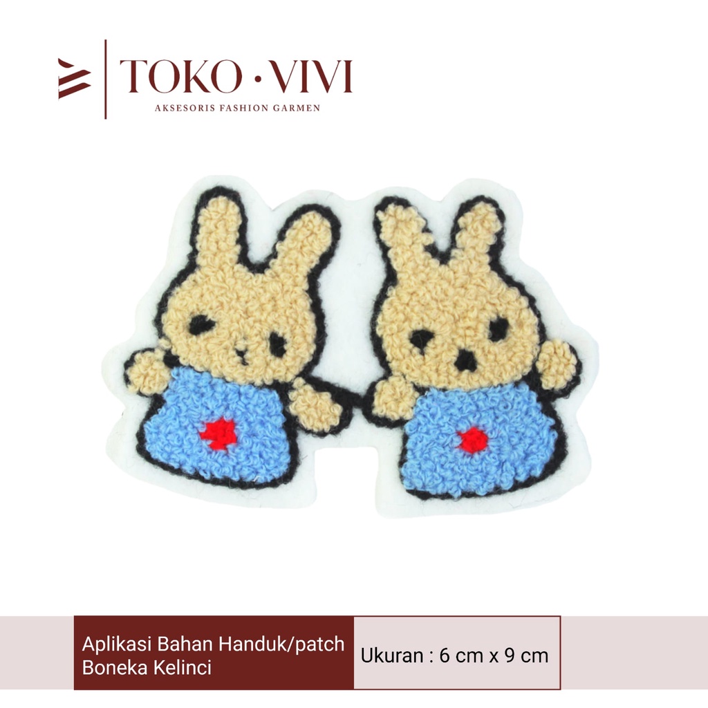 Vivi Aplikasi Bordir Boneka / Tempelan Bordir Smile / Patch Lucu