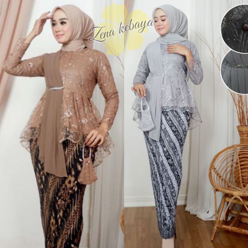 SET KEBAYA AURORA SELENDANG KEBAYA MODERN KEBAYA WISUDA MODERN