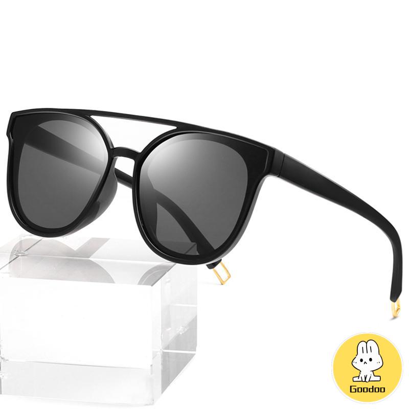 Kacamata hitam desain busana Korea unisex -Doo