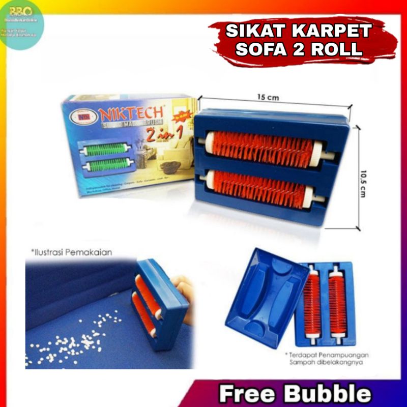 Sikat Karpet Sofa NIKTECH Magic Brush 1&amp;2&amp;3 Roll Serbaguna