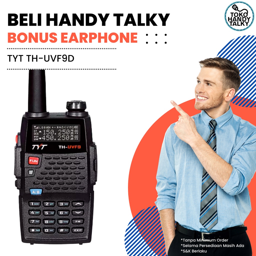 HANDY TALKY TYT TH-UVF9D TRIBAND HANDTALKY NEW GARANSI RESMI POSTEL