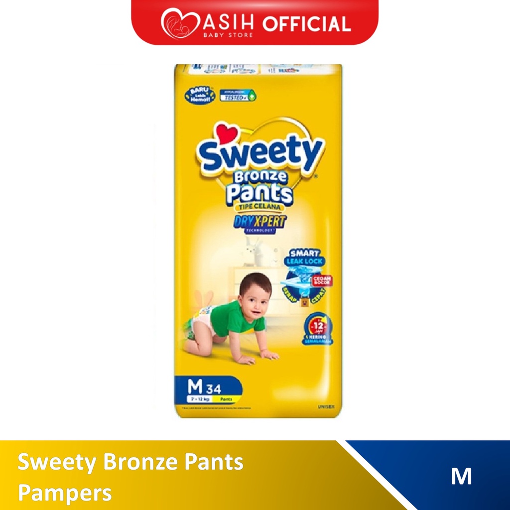 Sweety Bronze Pants Ukuran M Pampers Popok Bayi