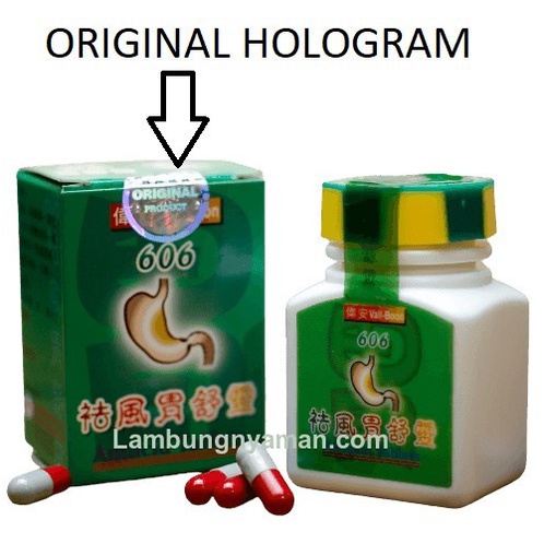 CODE ID ORIGINAL KAPSUL OBAT MAAG 606 NYERI LAMBUNG HERBAL CINA PALING AMPUH -H?