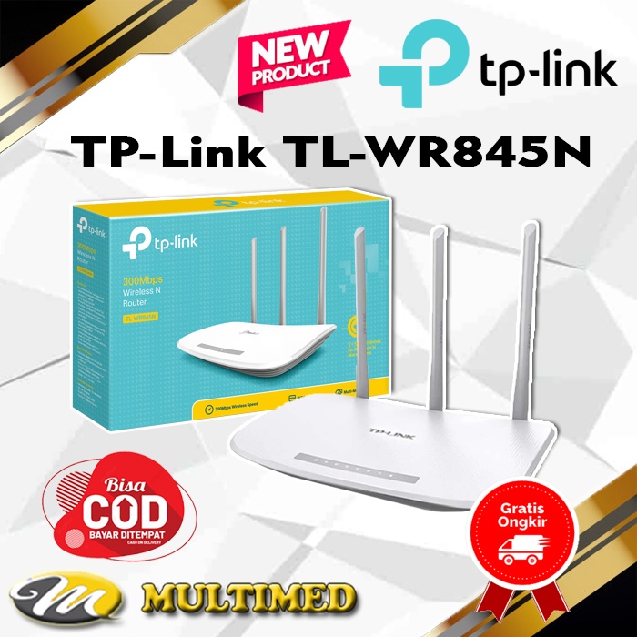 WIRELESS ROUTER TP-LINK TL-WR845N 300Mbps