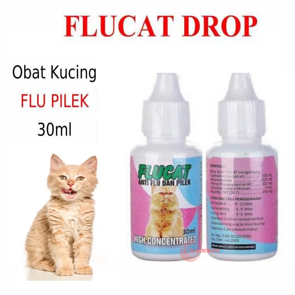 FLUCAT 30 ML Obat Kucing Anti Flu dan Pilek Untuk Kucing Obat Flu Kucing Obat Kucing Pilek