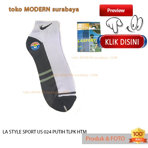 Kaos kaki pendek mata kaki dewasa LA STYLE SPORT SUS 024