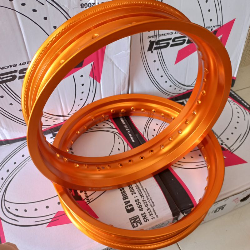 velg Supermoto orange 300 350 KLX D-Tracker crf wr vrossi warna