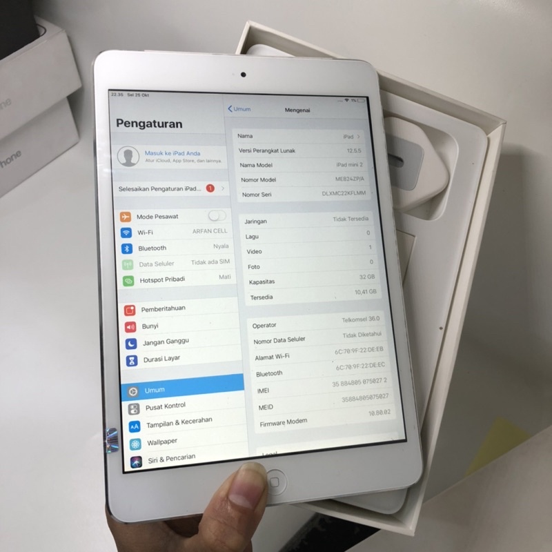 iPad Mini 2 16,32,128GB wifi Cell Second