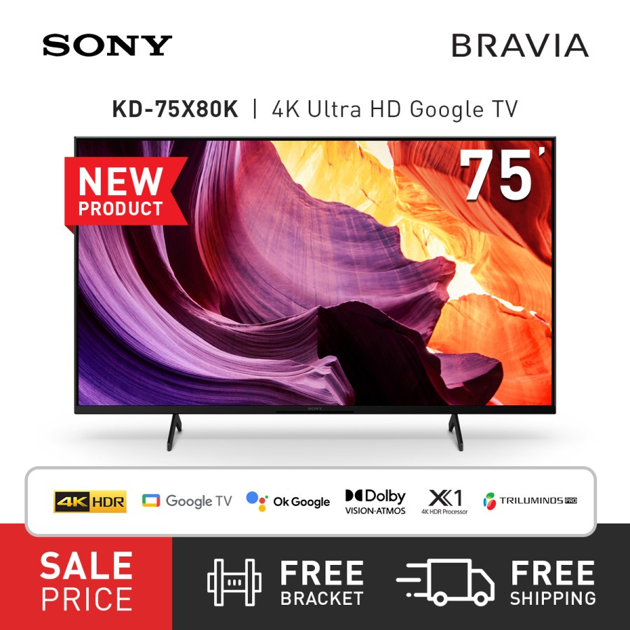 Jual SONY BRAVIA KD-75X80K LED TV 75 Inch UHD 4K HDR VRR ALLM KD75X80K ...