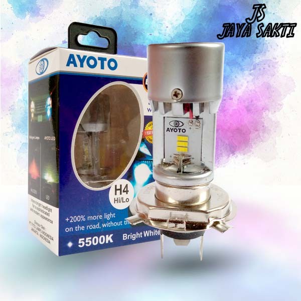 LED Ayoto Biru M4A H4 Lampu Motor dan Mobil