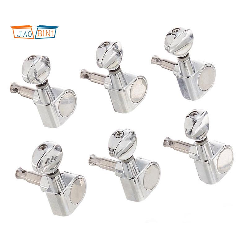 6Pcs Kepala Mesin Tuning Pegs Gitar 6R Pengganti Untuk Fender