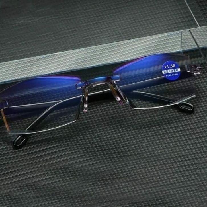 Murah Kacamata Baca Blueray ukuran +100 +150 + 175 + 200 + 250 + 300 | Kacamata Plus Baca  Antiradia