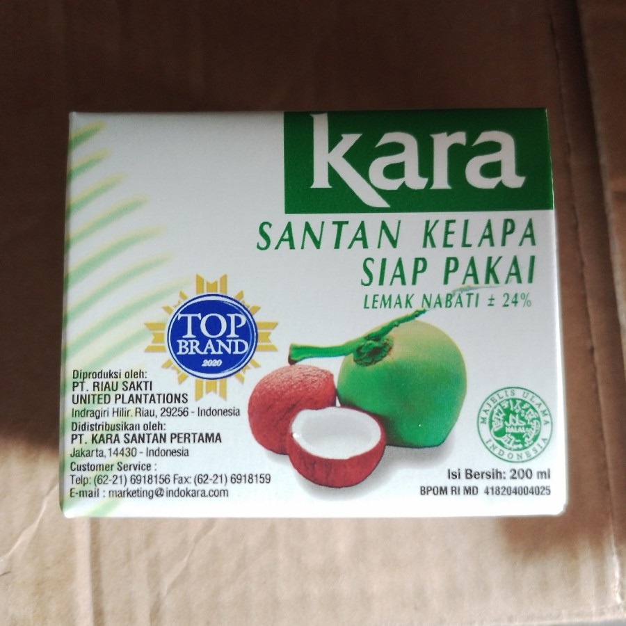 

Santan Kelapa Siap Pakai KARA - 1 pcs (200 ml)