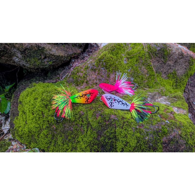 LURE/UMPAN JUMP FROG . JF Triangel, Umpan Casting, Umpan Geol, Jump Frog, Umpan Gabus Toman(Apin_lur