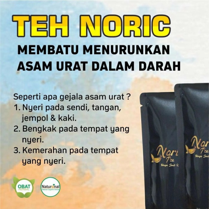

ORIGINAL MURAH Teh herbal Noric untuk asam urat dan nyeri sendi