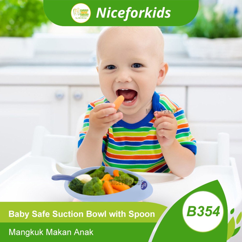 Baby Safe Suction Bowl (B354) / Mangkuk Makan Bayi MP-ASI / Mangkuk Bayi