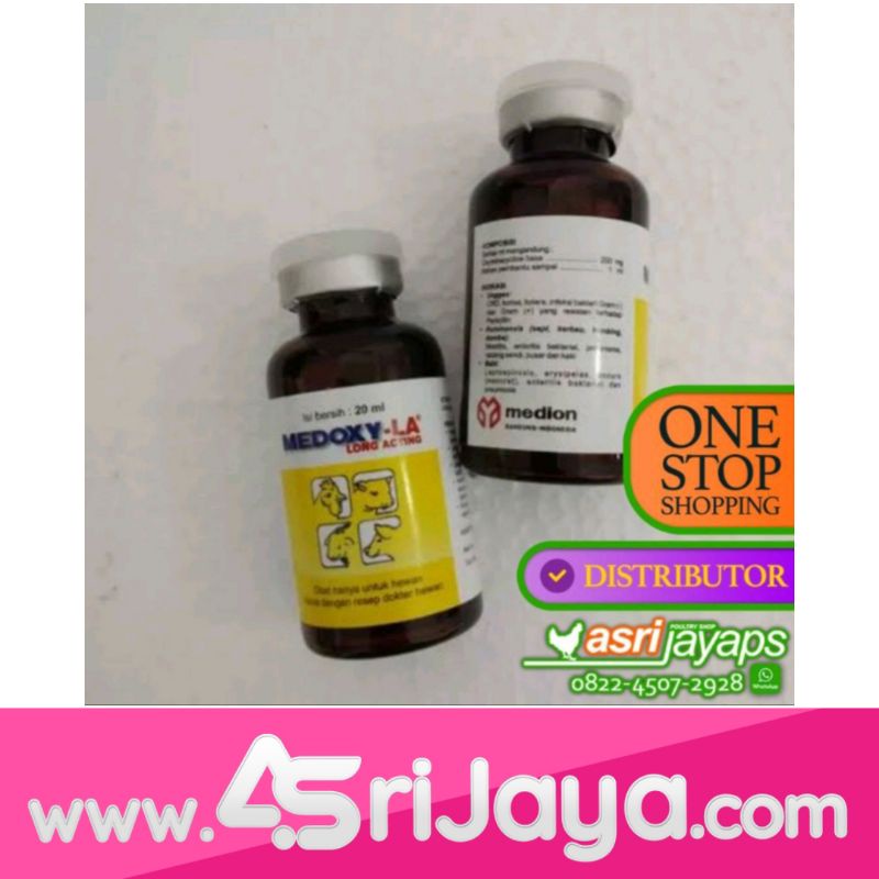 Obat Ayam/Sapi/Kambing Injeksi Medoxy LA 20 ml Medion