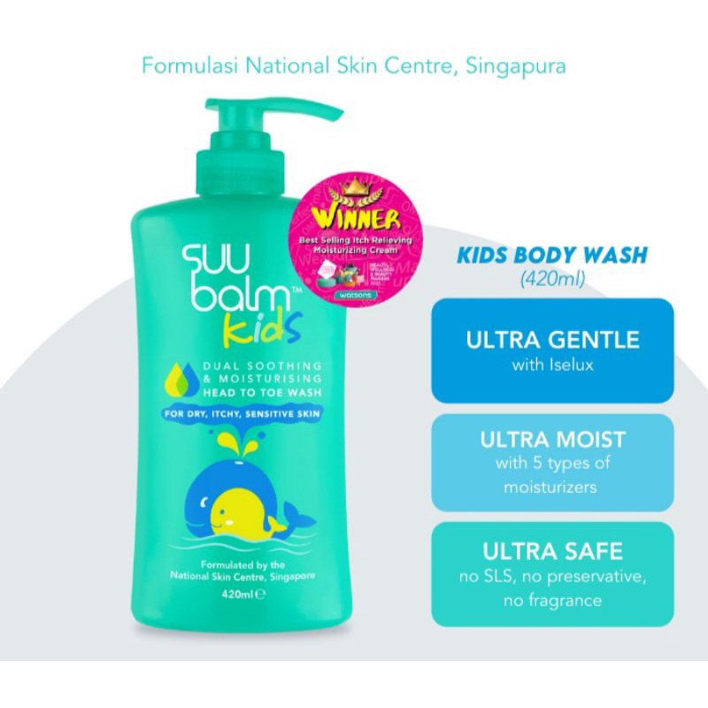 Suu Balm Kids Original Body Wash 420 ML