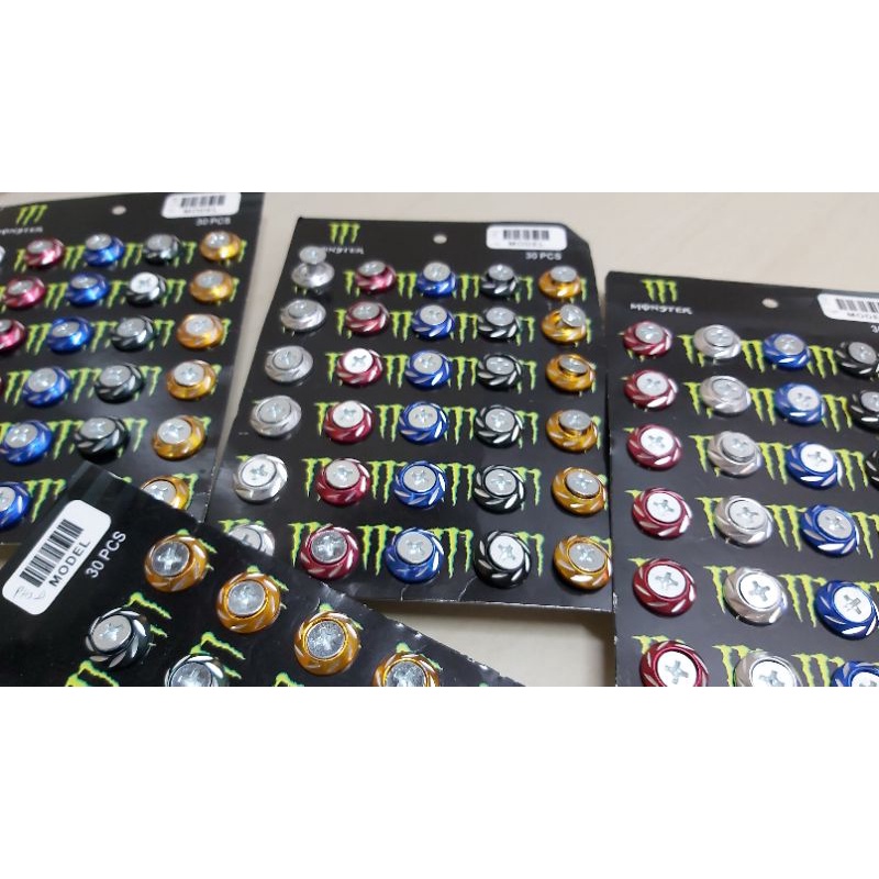 BAUT OBENG MONEL CNC BAUT DRAT 10 WARNA WARNI BAUT PLAT NOMER BAUT BK