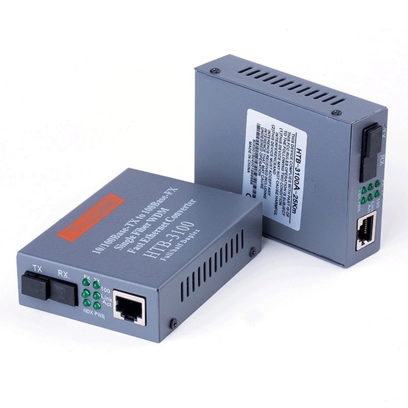 NETLINK HTB 3100 Fiber Optical Media Converter RJ45 20KM 10/100M  / Netlink HTB3100 Fiber Optic Media Converter RJ45 25KM ORIGINAL