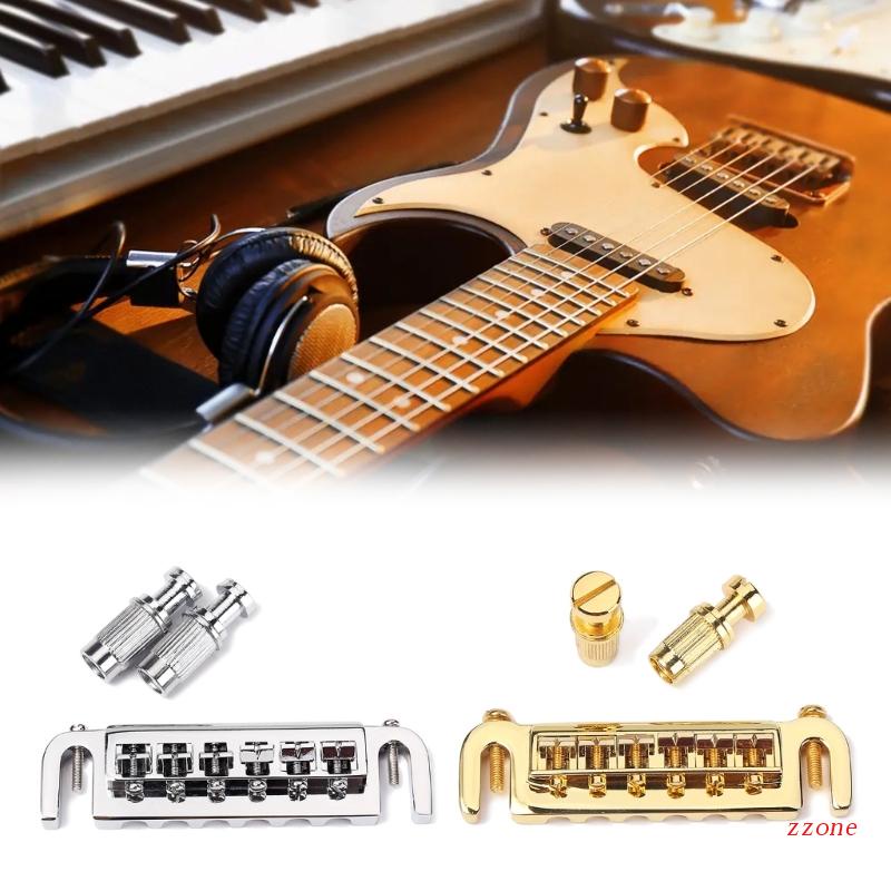 Bridge Tailpiece Wraparound Adjustable Untuk Gitar