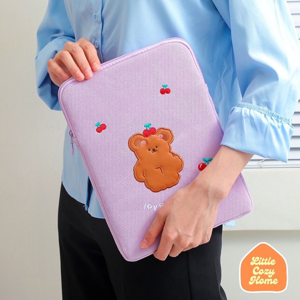 Puffy Tablet Sleeve Korean Style Empuk / Pouch Sarung Tas Bag Premium Case Korean Style / Ipad Tab Tablet Macbook Air Pro Laptop Asus Acer Lenovo HP Huawei 11 inch