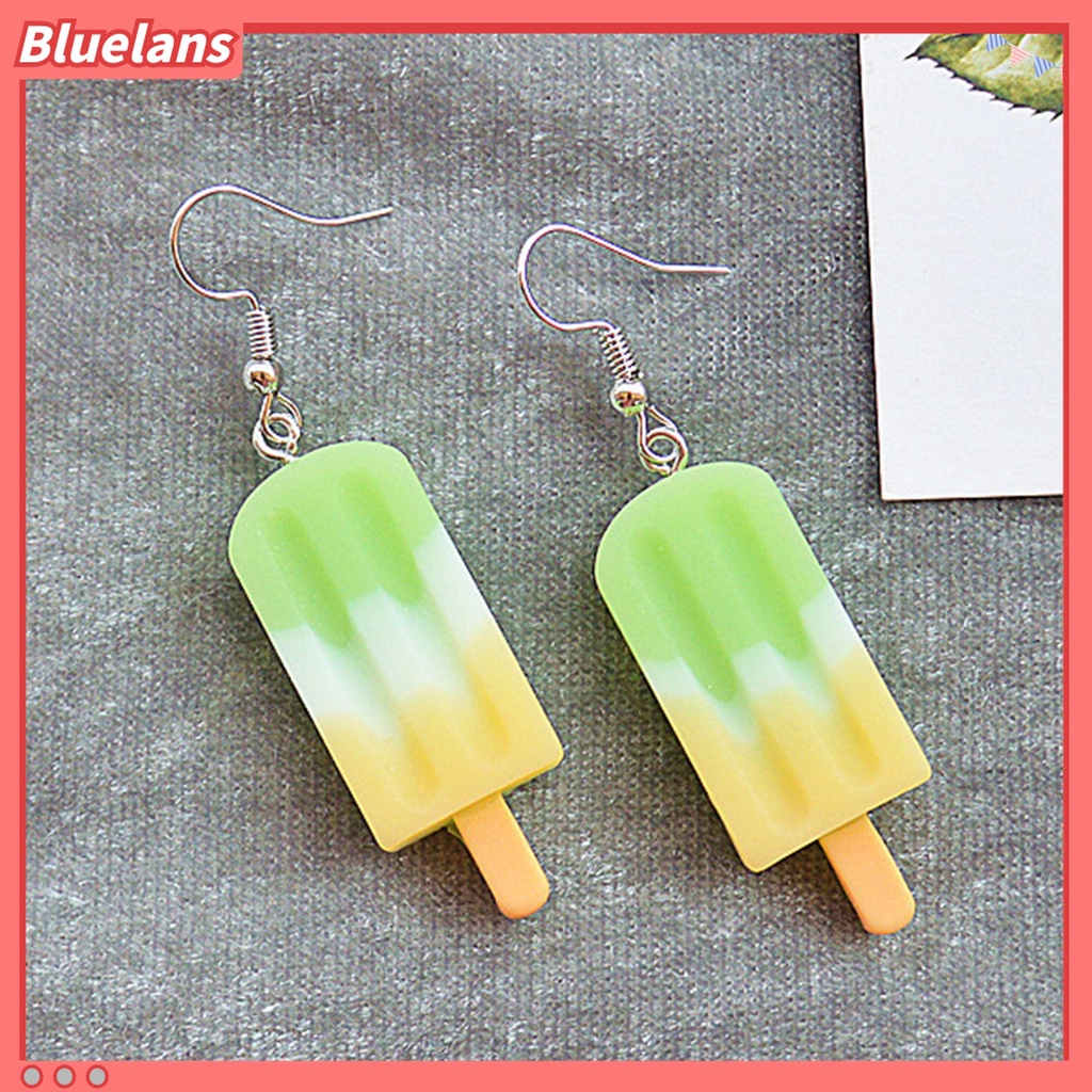Anting Juntai Bentuk Es Krim Bahan Stainless Steel Untuk Hadiah Anak Perempuan