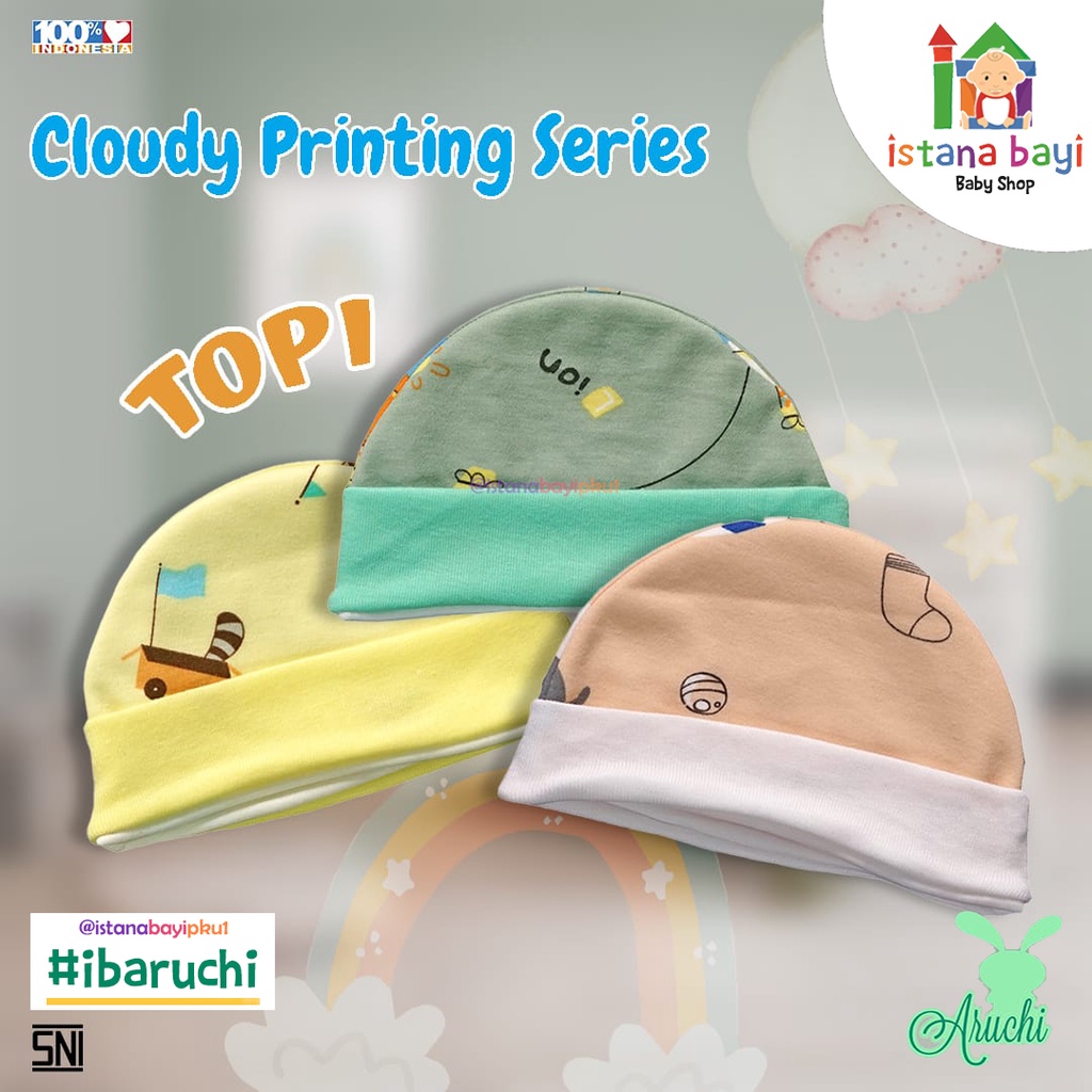 Aruchi Topi Bayi Motif - Topi Bayi isi 3