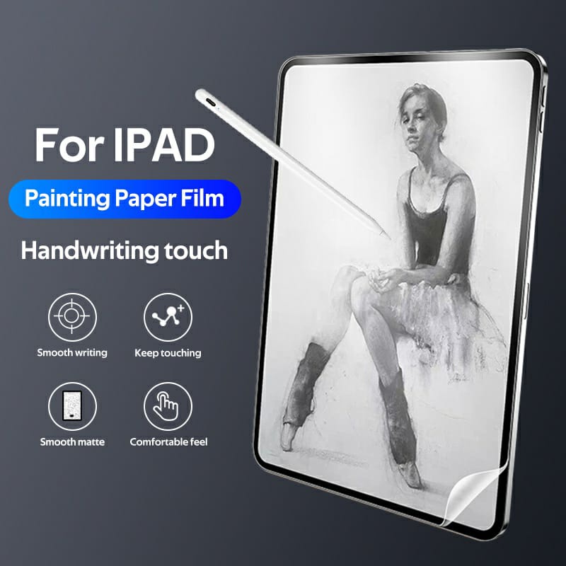 Paper Like Screen Protector Ipad Anti Gores Screen Guard Ultra Thin For Ipad Gen 9 / 8 / 7 10.2&quot; Air 4 5 10.9&quot; Pro 2018 - 2021  11&quot;