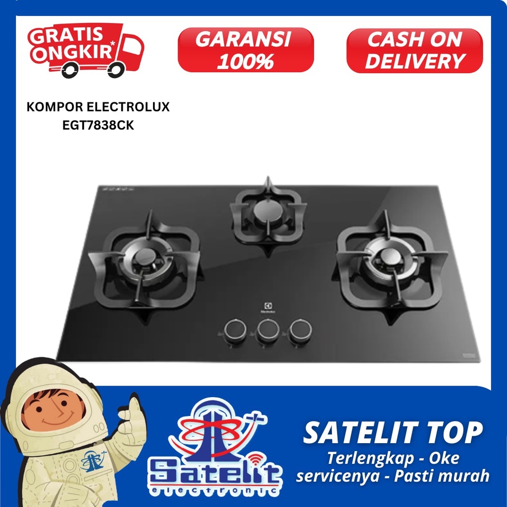 KOMPOR GAS / KOMPOR TANAM / ELECTROLUX EGT7838CK / PROMO