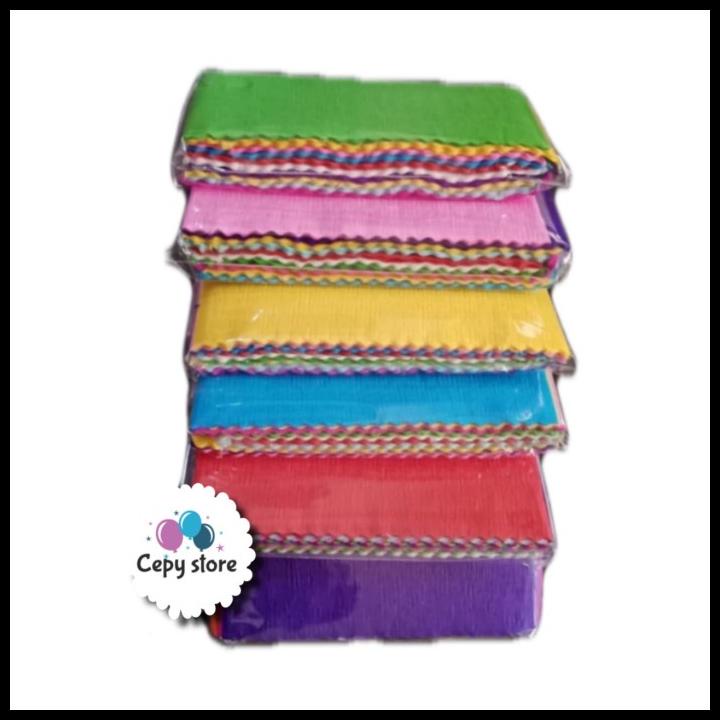 

Kertas Krep / Kertas Krep Potong Warna Warni / Kertas Dekorasi Pesta