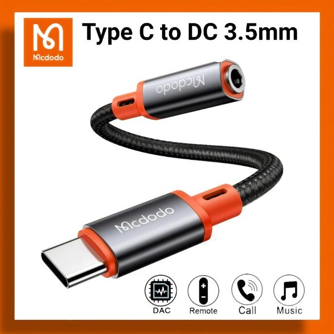 Mcdodo Audio Adapter type C to Aux Jack 3.5mm Splitter converter