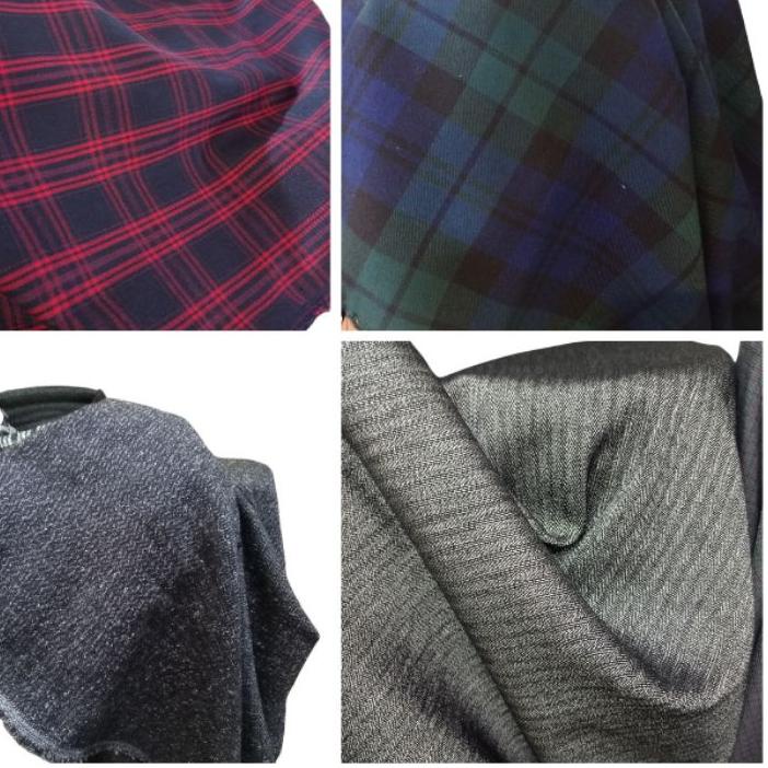 Kain Blazer semiwool/kain semiwoll motif random_kain Blazer,jas,celana,dll