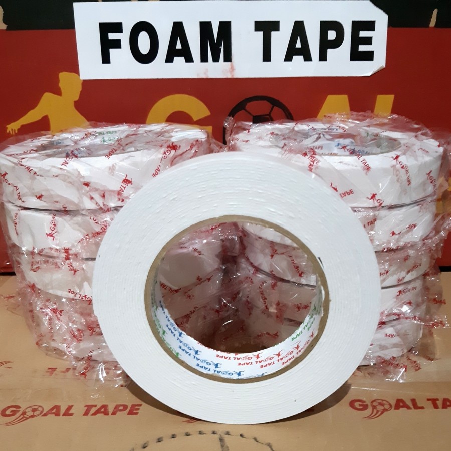 

DOUBLE TAPE FOAM PUTIH (1 inch × 5M) DOUBLE TAPE BUSA PUTIH MURAH