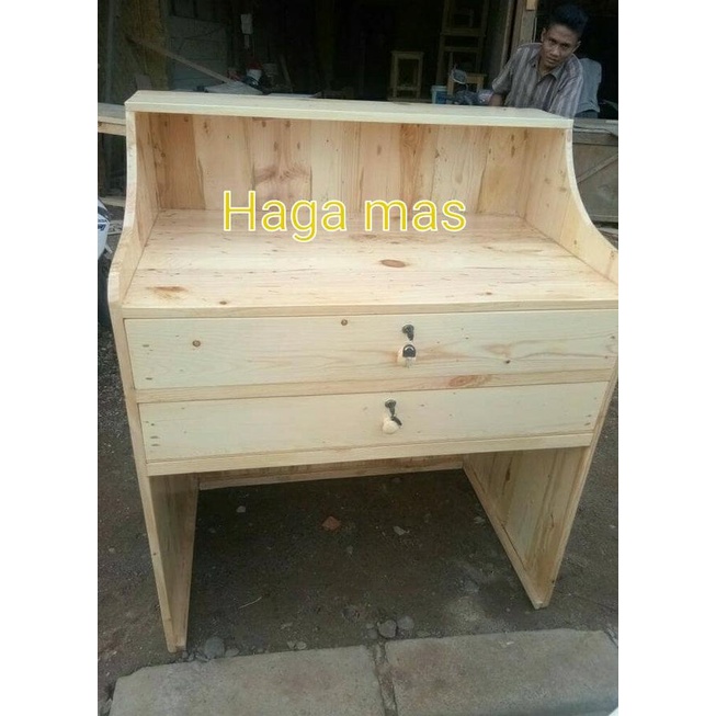 Meja Kasir / Meja Reseptionis / Meja Kasir Cafe/Meja Kayu Jati Belanda
