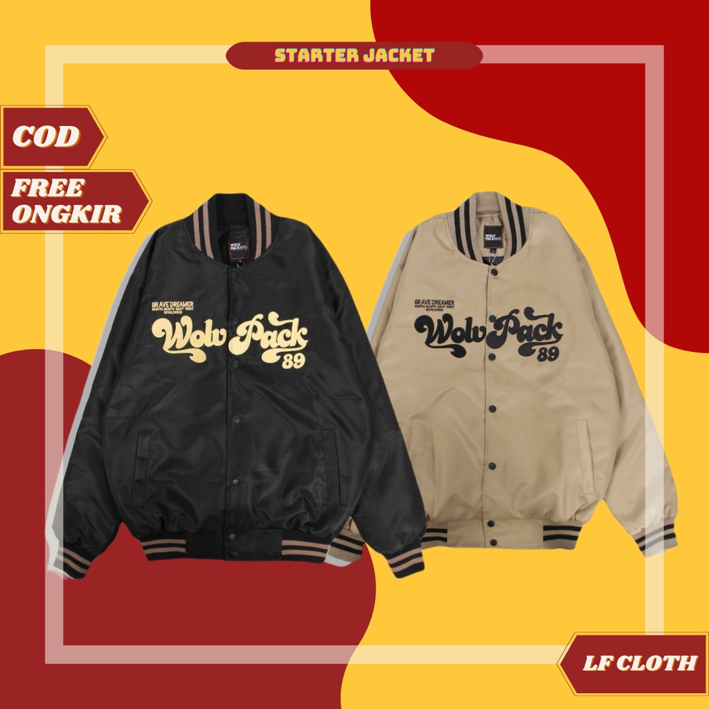 Jaket Baseball Pria Varsity Starter Jacket Premium Unisex